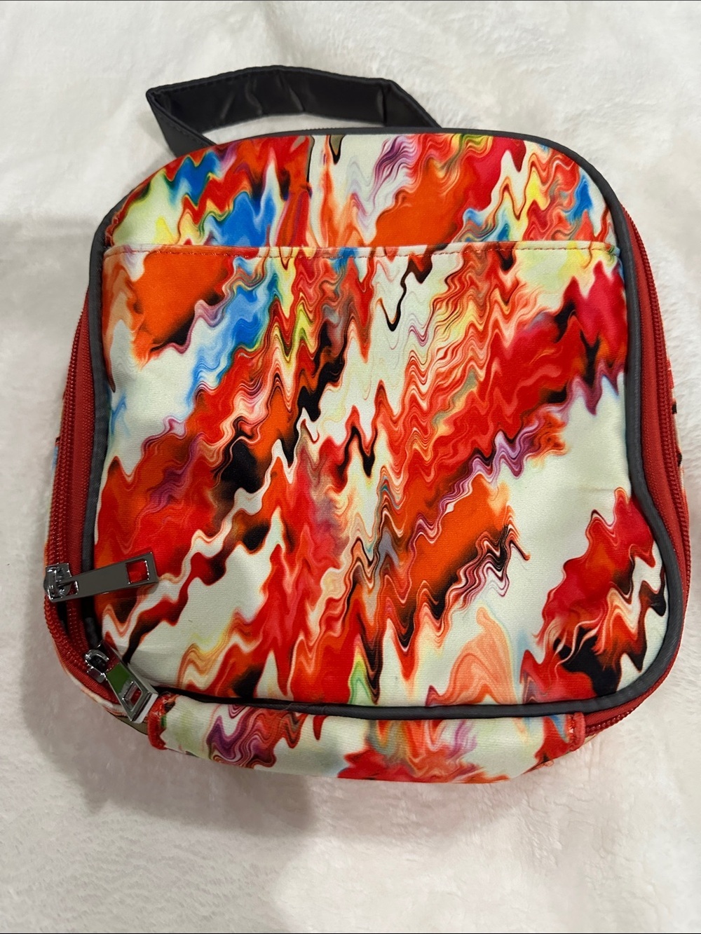 B BOX Insulated Flexi Lunch-bag  Abstract Print Multicolour Fun Back to School